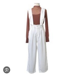 Zara’s White Overall Romper